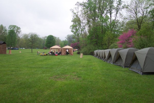 Tents In A Row