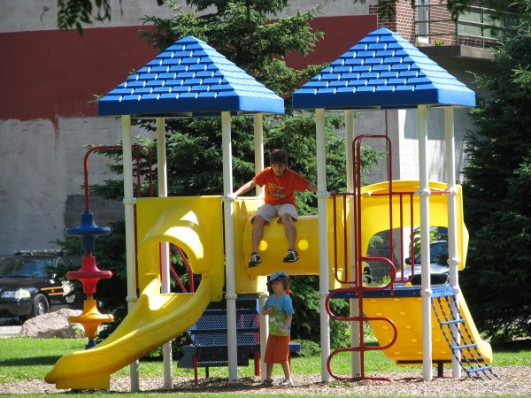 Kieran & Owen on the Playground
